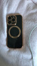 爵士駝【自帶鏡頭膜】適用iphone16promax手機(jī)殼蘋(píng)果16pro保護(hù)套超薄防摔16plus磁吸鎏金電鍍硅膠軟殼 【熱銷(xiāo)】沙漠金 iPhone 16 Pro 曬單實(shí)拍圖