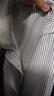 BLACKMONDAY純棉牛津紡長袖襯衫男全棉豎條紋男士抗皺免燙商務(wù)休閑襯衣 曬單實拍圖