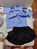 何佳功兒童警察服套裝 小孩寶寶帽子演出服裝男童警官服 裙子女款【白帽子】：7件套 160 身高 曬單實拍圖