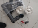 HOMK【德國】廚房下水套裝洗碗洗菜盆下水管配件單雙水槽排水管防臭 【雙槽】防臭下水管套裝-高杯款 止逆閥防臭丨帶萬能接頭 曬單實拍圖