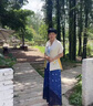 織錦樓蘇繡桑蠶絲絲巾女真絲圍巾女百搭小披肩圍巾送媽媽送長(zhǎng)輩生日禮物 牡丹芳華-淺黃 曬單實(shí)拍圖