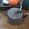 云南建水紫陶茶壺菩提紋漢瓦壺石瓢壺西施壺紫陶壺可提可轉全手工 禮盒裝【漢瓦壺300毫升+6小杯】 曬單實(shí)拍圖