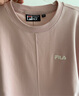 FILA 斐樂官方女裝針織連衣裙2025夏季新款時(shí)尚休閑無袖收腰裙子 赤粉色-PK M 165/84A/M 曬單實(shí)拍圖