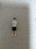 卡威（KIV）1:64白衣拿手機男孩樹脂人偶微縮模型沙盤場景手辦模型微拍小人 白衣手機男 曬單實拍圖