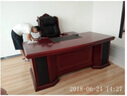 統閱（TONGYUE） 統閱辦公家具老板桌現代簡(jiǎn)約貼實(shí)木皮大班臺 單矮柜 曬單實(shí)拍圖