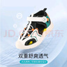 江博士夏季男女童休閑包頭涼鞋 簡(jiǎn)約透氣中大童魔術(shù)貼兒童涼鞋綠色29 腳長(cháng)約18.0-18.7 曬單實(shí)拍圖