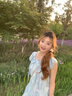 多菲尼森 仲夏花語 法式碎花薄紗連衣裙女夏季仙女藍(lán)色波浪花邊短袖連衣裙 碎花薄紗連衣裙藍(lán)色 M 【50-60KG】 曬單實(shí)拍圖