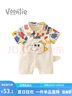 凡獵嬰兒衣服夏裝新生男寶寶連體衣滿月百天短袖哈衣爬服夏季薄款 曬單實(shí)拍圖