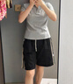 妙奕嘉灰色polo衫短袖t恤女士夏季衣服新款2025帶領(lǐng)正肩上衣大碼顯瘦 polo領(lǐng)小字母正肩短袖【灰色】 XL 【建議115-130斤】 曬單實(shí)拍圖