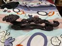 梟庭閣黑檀木雕如意擺件家居實(shí)木雕刻靈芝如意工藝品招財(cái)裝飾品紅木禮品 黑檀靈芝如意長80cm(帶底座) 曬單實(shí)拍圖