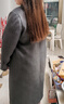 GARNUO灰色毛呢外套女羽絨內膽秋冬季新款小個(gè)子高級感正肩西裝呢子大衣 灰色【羽絨內膽】 2XL 【131-150】 曬單實(shí)拍圖