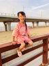 DISNEY迪士尼女童夏裝套裝2025新款洋氣時(shí)髦夏季短袖POLO衫中大兒童套裝 粉色套裝 120 cm 曬單實(shí)拍圖