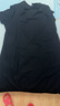 莫代爾睡衣女連衣裙無痕睡衣莫代爾短袖女打底裙中長款大碼寬松薄款睡裙 黑色 5XL(180-200) 曬單實拍圖