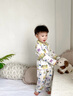 俞兆林（YUZHAOLIN）兒童睡衣男童春季家居服開(kāi)衫套裝中小童純棉衣服童裝 涂鴉森林 曬單實(shí)拍圖
