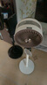 創(chuàng)維【全屋驅(qū)蚊】空氣循環(huán)扇家用電風(fēng)扇落地扇2025新款大風(fēng)量語音遙控輕音節(jié)能臥室小風(fēng)扇Q522 白咖色 曬單實拍圖