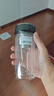 萬象（WANXIANG）雙層弧形玻璃杯男女士V270帶濾網(wǎng)水杯橄欖色360ml便攜車載泡茶杯 曬單實拍圖