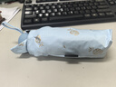 天堂 防紫外線陽傘五折 遮陽傘五折太陽傘印花黑膠防曬傘 灰藍(lán) 曬單實拍圖