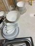 錦秋堂景德鎮(zhèn)陶瓷器 28頭套裝碗 整套骨瓷碗碟 套裝餐具 漸變灰喬遷禮物 4~6人用 | 釉下彩洗碗機可用 28頭 曬單實拍圖