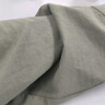 名創(chuàng)優(yōu)品（MINISO）冰絲襯衫男春季百搭基礎(chǔ)款男士高級感翻領(lǐng)潮流長袖襯衣 軍綠 L 曬單實(shí)拍圖