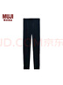 無印良品（MUJI）女式 羊毛 收腿褲 女士秋褲保暖冬款 打底褲 FCI01C4A 黑色 XL（165/95A） 曬單實拍圖