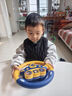 童雀兒童方向盤玩具嬰兒車掛件3-6歲益智六一節(jié)仿真駕駛寶寶生日禮物 多功能觸感方向盤—庫里藍(lán) 曬單實(shí)拍圖