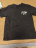 MMOPTOP男士T恤夏季美式高街寬松圓領(lǐng)半袖印花純棉短袖女M0029黑色S 曬單實(shí)拍圖
