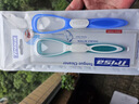 TRISA瑞士進(jìn)口雙效舌苔刷刮舌器清潔器軟膠洗舌頭去異味清新口氣刮舌板 【藍+綠】 2支裝 組合 曬單實(shí)拍圖