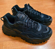 FILA FUSION斐樂(lè )潮牌男鞋BIANCO厚底潮鞋2025新款硬糖鞋老爹鞋 車(chē)漆黑/黑-SB 42.5 曬單實(shí)拍圖