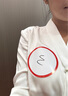 伯德小姐白色V領(lǐng)雪紡短袖襯衫女士職業(yè)通勤正裝上衣面試內(nèi)搭襯衣 曬單實拍圖