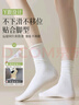 浪莎襪子女夏季薄款女堆堆襪涼感配小皮鞋2025新款爆中筒冰絲襪夏天 黑色5雙 均碼 【輕薄透氣/極致抗起球】 曬單實(shí)拍圖