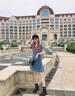 減齡氣質(zhì)大碼法式泡泡袖牛仔連衣裙女2025夏季薄款背帶短裙胖妹妹 藍色 S 曬單實(shí)拍圖