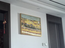 YIHUI ARTS梵高麥田豐收田園風景畫客廳裝飾畫餐廳畫壁掛畫世界名畫手繪油畫 豐收 豎（高）60*橫（長）80cm 金色鋁合金外框 單幅-橫版 曬單實拍圖