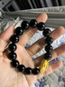 京東京造聚財貔貅金鑲鉆轉(zhuǎn)運珠手串 生日禮物實用送男友老公≥1.4g 曬單實拍圖