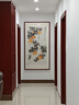 弘舍新中式玄關(guān)裝飾畫(huà)入戶(hù)餐廳走廊壁畫(huà)茶室國畫(huà)手繪五福臨門(mén)葫蘆掛畫(huà) 《五福臨門(mén)》典雅紅褐 魯班尺吉數尺寸 高170*寬90cm 曬單實(shí)拍圖