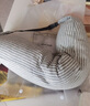 名創(chuàng)優(yōu)品（MINISO）面包粒子枕U型枕學生午睡枕旅行便攜護頸枕辦公室頭枕靠枕淺灰色 曬單實拍圖