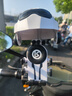 偶森電動(dòng)車手機(jī)支架2025新款防震防雨減震器摩托外賣騎手小頭盔導(dǎo)航架 黑白鏡座款+小頭盔/氣囊雙重減震 曬單實(shí)拍圖