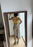 貓人內褲女瑜伽健身專(zhuān)用防尷尬線(xiàn)無(wú)痕抗菌加長(cháng)襠乳膠墊三角褲 【焦糖+藍色+綠色】 3條裝 L 【建議100-120斤】 曬單實(shí)拍圖