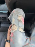 卡圖弛美式高街花卉破洞牛仔褲男夏季高級(jí)感痞帥顯瘦玫瑰滿印直筒長褲子 藍(lán)色 XL 曬單實(shí)拍圖