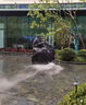 天然黑山石水缽石雕流水擺件戶外庭院景觀水池水景石盆雕刻工藝品 黑山石主圖50長 曬單實拍圖
