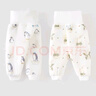 童泰（TONGTAI）嬰兒褲子秋冬寶寶高腰兒童家居服長(cháng)睡褲TS43D214-DS綠色100cm 曬單實(shí)拍圖