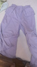 半度閑女童夏季抗皺傘兵褲洋氣2025新款兒童夏裝透氣工裝褲 云霧紫  160 曬單實(shí)拍圖