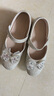 富羅迷女童公主鞋春秋季兒童亮片水晶單鞋演出禮服鞋 淺金 37  曬單實(shí)拍圖