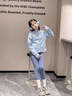 moonkids童裝女童連帽外套2025春秋新款長(cháng)袖兒童運動(dòng)軟殼衛衣開(kāi)衫短上衣 10188藍色運動(dòng)衣 150 cm 曬單實(shí)拍圖