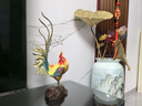 上善若水 《金雞報喜》純黃銅擺件公雞工藝品【原創(chuàng)彩銅作品】 中號【長19寬13高46cm】 曬單實拍圖