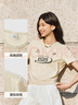 森馬（Semir）短袖T恤女短款印花潮酷辣妹2025夏季復古風(fēng)蠟染衣服107425100002 曬單實(shí)拍圖