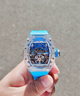 CRONUSART克洛斯水晶機械手表男士酒桶型款全自動(dòng)夜光潮流腕表情人節禮物 極光藍 曬單實(shí)拍圖