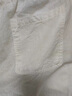 羅蒙（ROMON）亞麻褲子男夏季薄款棉麻長(cháng)褲男士休閑褲寬松苧麻料闊腿直筒褲 白色 2XL褲長(cháng)102cm建議155-175斤 曬單實(shí)拍圖