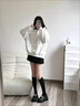 小碼女鞋313233樂(lè )福鞋女新款厚底鞋女英倫風(fēng)小皮鞋黑色單鞋34碼 黑色【增高5cm】 33 曬單實(shí)拍圖