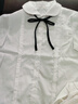 歌詩(shī)慧短袖白襯衫女2025夏季新款襯衣學(xué)生面試裝jk制服學(xué)院風(fēng)上衣寬松 圓角領(lǐng)風(fēng)琴褶短袖襯衫 L 曬單實(shí)拍圖