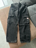 Levi's李維斯男士美式休閑多口袋工裝傘兵煙灰色中腰闊腿牛仔褲 煙灰色 31 32 曬單實(shí)拍圖